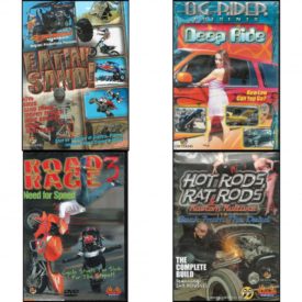 Auto, Truck & Cycle Extreme Stunts & Crashes 4 Pack Fun Gift DVD Bundle: Eatin Sand!, Og Rider: Deep Ride, Road Rage Vol. 3 -  Need for Speed, Hot Rods, Rat Rods & Kustom Kulture: Back from the Dead - The Complete Build