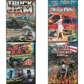 Auto, Truck & Cycle Extreme Stunts & Crashes 4 Pack Fun Gift DVD Bundle: Truck Jam: All Tricked Out, Og Rider: Deep Ride, Throttle Junkies, Americas Greatest Motorcycle Rallies
