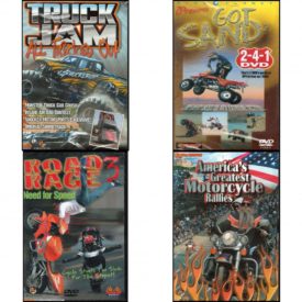 Auto, Truck & Cycle Extreme Stunts & Crashes 4 Pack Fun Gift DVD Bundle: Truck Jam: All Tricked Out, Got Sand? by Blue Planet, Road Rage Vol. 3 -  Need for Speed, Americas Greatest Motorcycle Rallies
