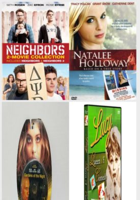 DVD Assorted Movies 4 Pack Fun Gift Bundle: Neighbors: 2-Movie Collection, Natalee Halloway, Gardens of the Night, Lucy: Queen Of Comedy