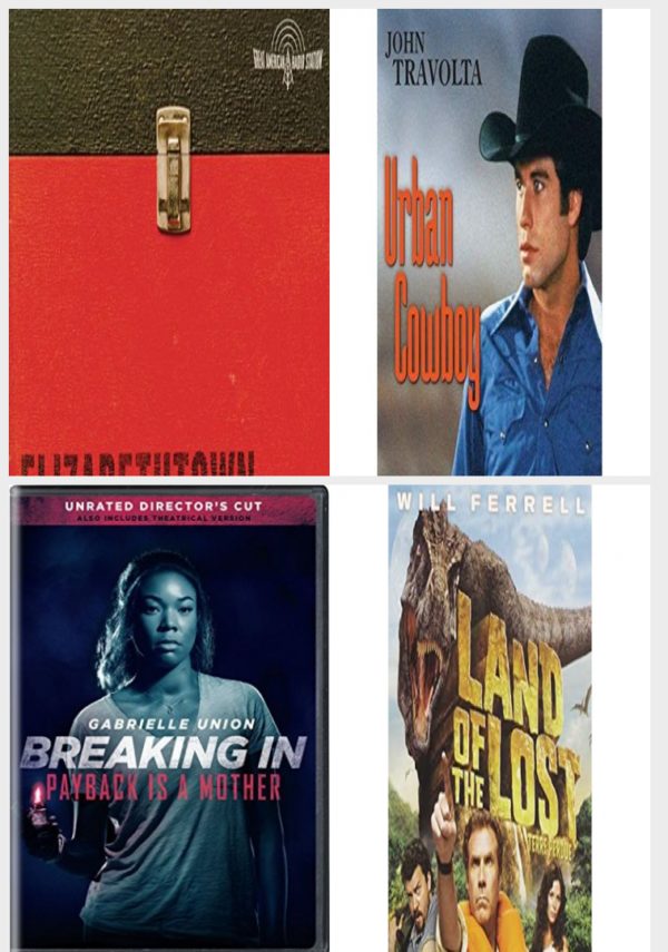 DVD Assorted Movies 4 Pack Fun Gift Bundle: Elizabethtown, Urban Cowboy, Breaking In, Land of the Lost