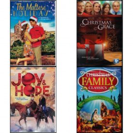 Christmas Holiday Movies DVD 4 Pack Assorted Bundle: The Maltese Holiday - A Chriastmas to Remember  Christmas Grace  Joy & Hope - Find True Love This Christmas!  Christmas Family Classics: Stories About the Real Meaning of Christmas!