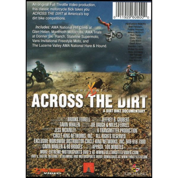 Across the Dirt: A Dirt Bike Documentary (DVD)