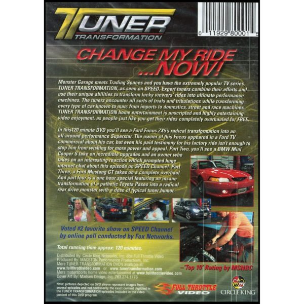 Tuner Transformation: Change My Ride Now (DVD)