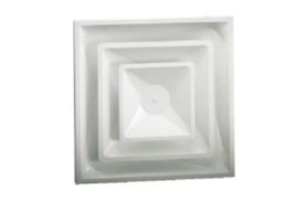 Hart and Cooley 4 Way Fixed Ceiling Diffuser White 050504 (2 Pack)