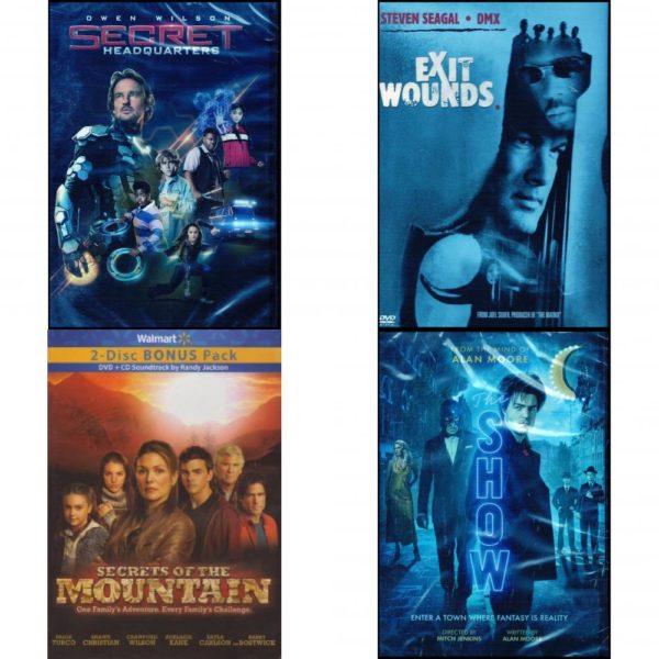 DVD Assorted Movies 4 Pack Fun Gift Bundle: Secret Headquarters  Exit Wounds   The Show 2020