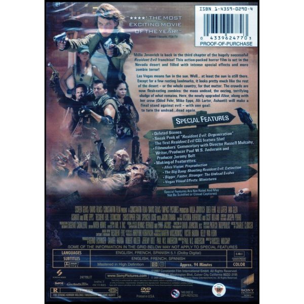 Resident Evil: Extinction (Exclusive 2-Disc Limited Edition) (DVD)