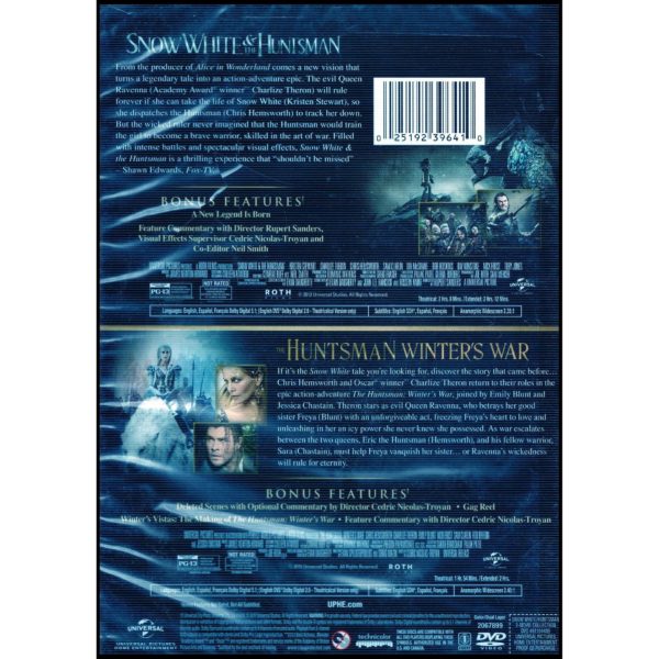 Snow White & The Huntsman / The Huntsman: Winter's War 2-Movie Collection  (DVD)