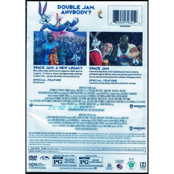 Space Jam/Space Jam: A New Legacy - Multi-Feature Movie (DVD)