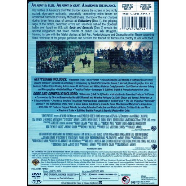 Gettysburg / Gods and Generals - Multi-Feature Movie (DVD)