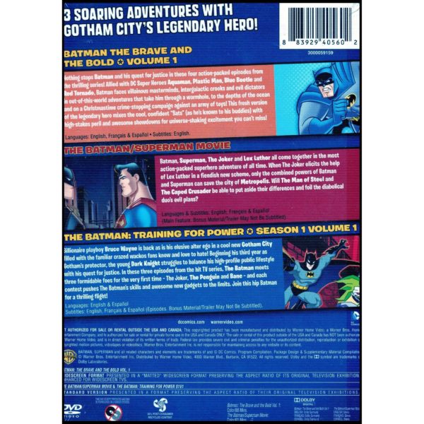 DC Batman Fun 3-Pack - Multi-Feature Movie (DVD)