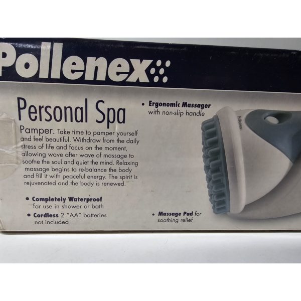 Pollenex S5740 Personal Spa Cordless Massager 3 Attachments