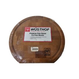 Wusthof Premium End-Grain Round Cheese Board 10 x 9.5