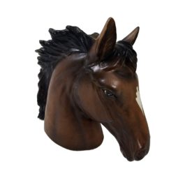 Vintage 1950s Japan Inarco Horse Head Vase Planter, Chestnut Brown Horse with Star, E1180