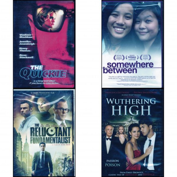 DVD Assorted Movies 4 Pack Fun Gift Bundle: The Quickie 2001  Somewhere Between  The Reluctant Fundamentalist  Wuthering High