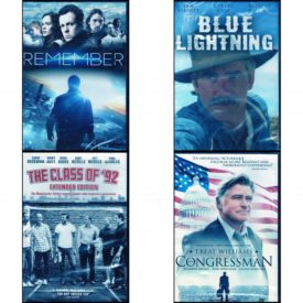 DVD Assorted Movies 4 Pack Fun Gift Bundle: Remember  The Blue Lightning  The Class of '92 - Extended Edition   The Congressman