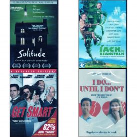 DVD Assorted Movies 4 Pack Fun Gift Bundle: Solitude  Jack & The Beanstalk  Get Smart Single-Disc Widescreen Edition  I Do...Until I Don't