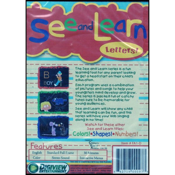 See and Learn: Letters! (DVD)