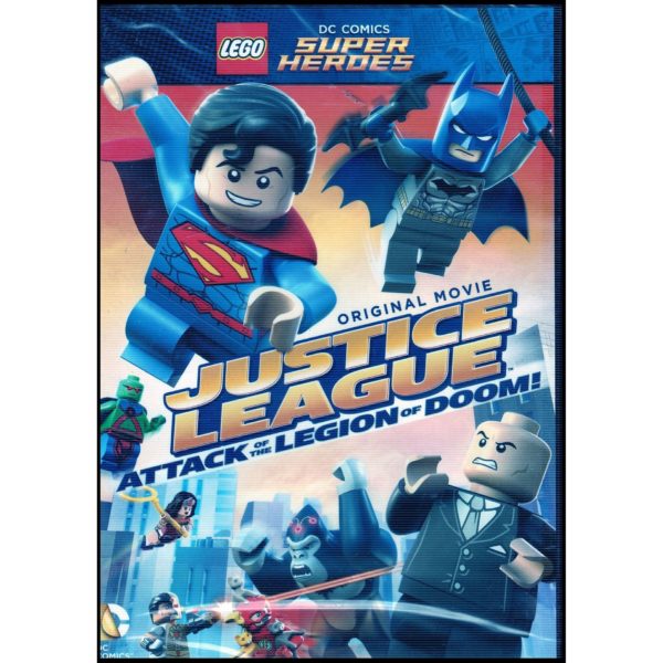 DVD Assorted Movies 4 Pack Fun Gift Bundle: LEGO DC Super Heroes: Justice League: Attack of the Legion of Doom! w/ Figurine  Life on the Rocks  Hitman's Journal  Beyond the Edge