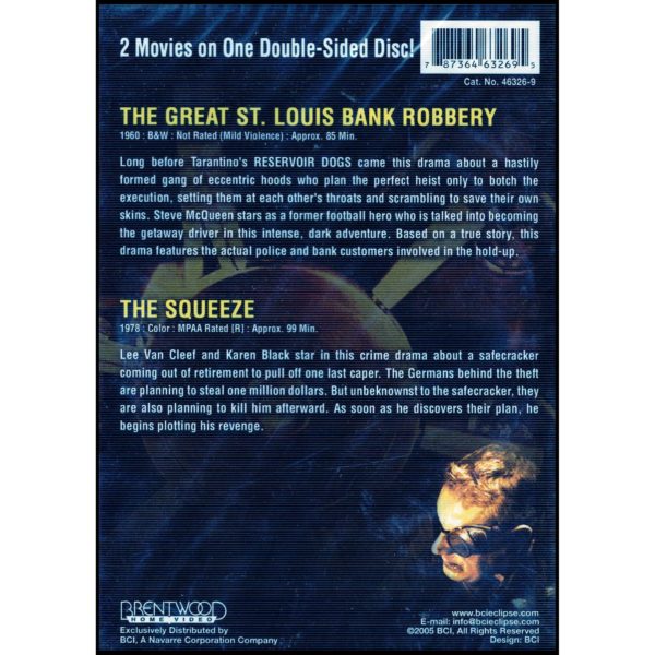 The Great St. louis Bank Robbery & The Squeeze 2 Film Collection (DVD)