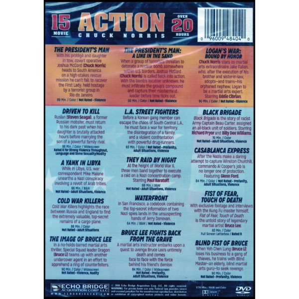 15-Film Action Featuring Chuck Norris (DVD)