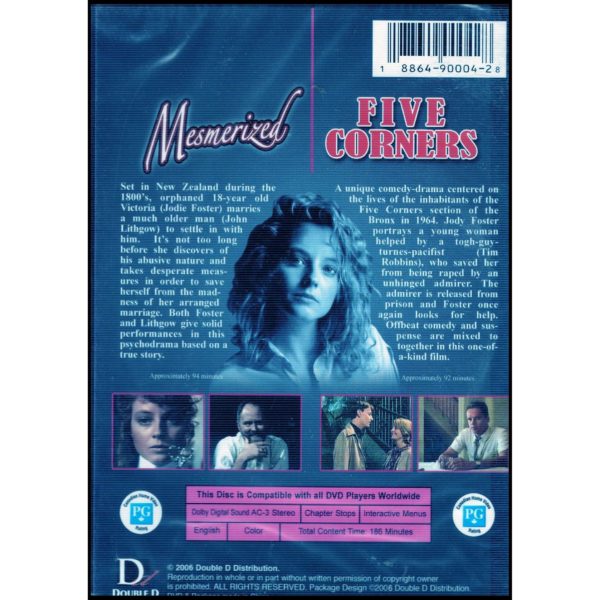 Mesmerized & Five Corners Jodi Foster 2 Film Collection (DVD)