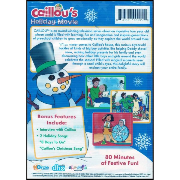 CAILLOU: CAILLOU'S HOLIDAY MOVIE (DVD)