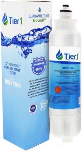 Tier1 ADQ73613401 Refrigerator Water Filter | Replacement for LG LT800P, ADQ73613402, Kenmore 9490, 46-9490, 469490, ADQ73613408, DWF-35, Fridge Filter