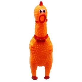 Crazy Chick Loud 'n Proud Screaming Chicken Novelty Dog Toy 6.5 Inch