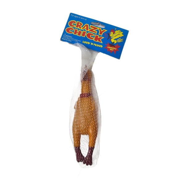 Crazy Chick Loud 'n Proud Screaming Chicken Novelty Dog Toy 6.5 Inch