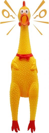 Crazy Chick Loud 'n Proud Screaming Chicken Novelty Dog Toy 16 Inch