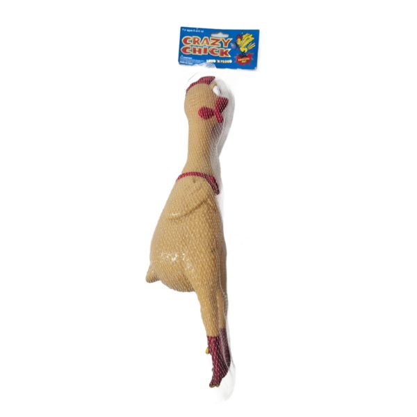 Crazy Chick Loud 'n Proud Screaming Chicken Novelty Dog Toy 16 Inch