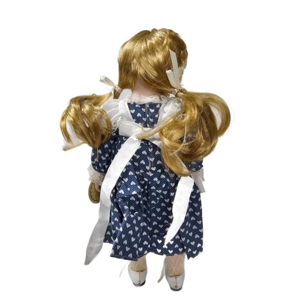 Pouting Girl In 1800's Style Praire Dress Porcelain Doll 15 Inch