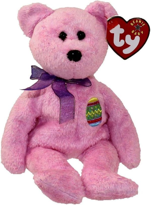 Assorted Ty Beanie Baby 4 Pack Bundle: Ty Beanie Baby Eggs III Bear TY Beanie Baby - Its a BABY GIRL the Bear Ty Beanie Baby - BABY BOY the Bear Its a Boy 2002 Ty Beanie Babies Eggs - Bear