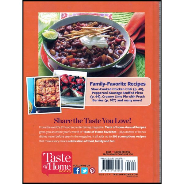 Taste of Home Annual Recipes 2015 (Hardcover)