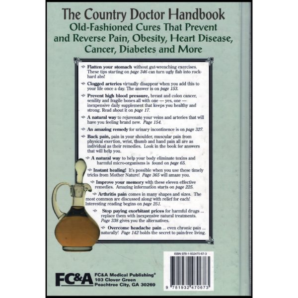 The Country Doctor Handbook: Old-fashioned Cures That Prevent Pain, Obsesity, Heart Disease, Cancer, Diabetes and More (Hardcover)