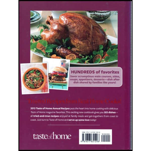 2013 Taste of Home Annual Recipes (Hardcover)