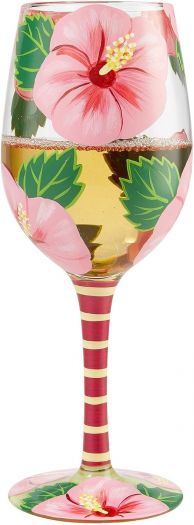 Lolita Hibiscus Beauty Wine Glass GLS11-5534U