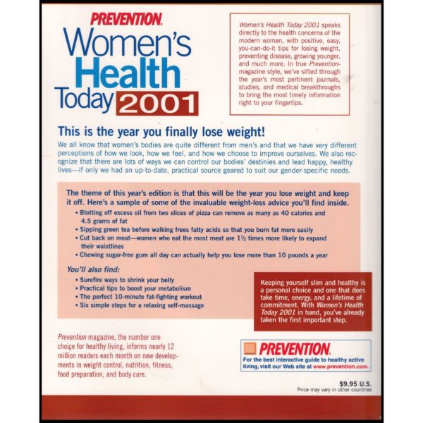 Womens Health Today 2001 (Paperback)