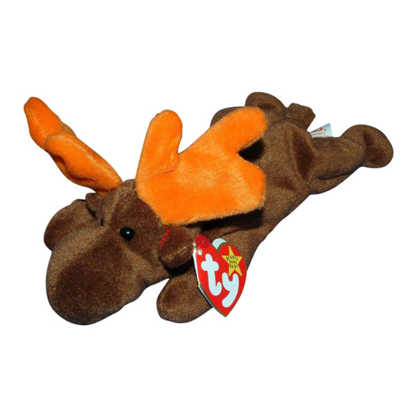 Assorted Ty Beanie Baby 4 Pack Bundle: Ty Beanie Baby - SEPTEMBER Birthday Bear Ty Beanie Babies Chocolate the Moose Ty Beanie Babies - Corsage The Bear Ty Beanie Babies - Legs The Frog