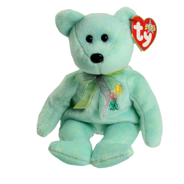 Assorted Ty Beanie Baby 4 Pack Bundle: Ty Beanie Baby - McWooly The Irish Shamrock Bear 2004 TY Beanie Baby - OFORTUNE the Irish Bear 9.5 inch TY Beanie Baby - ARIEL the Bear Beanie Baby Attic Treasures Collection PICCADILLY Jointed Clown Bear