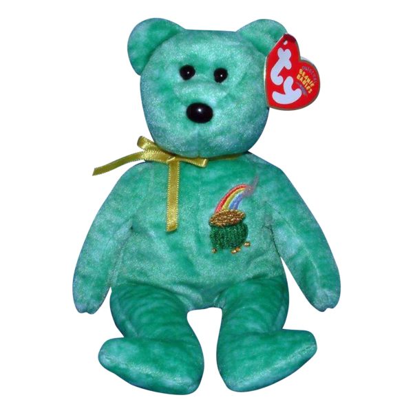 Assorted Ty Beanie Baby 4 Pack Bundle: TY Beanie Baby – KILLARNEY the Irish Bear 8.5 inch Ty Beanie Baby - Chipper The Chipmunk Beanie Babies Ty Roam the Buffalo TY Beanie Baby – SLOWPOKE the Sloth