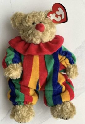 Beanie Baby Attic Treasures Collection PICCADILLY Jointed Clown Bear