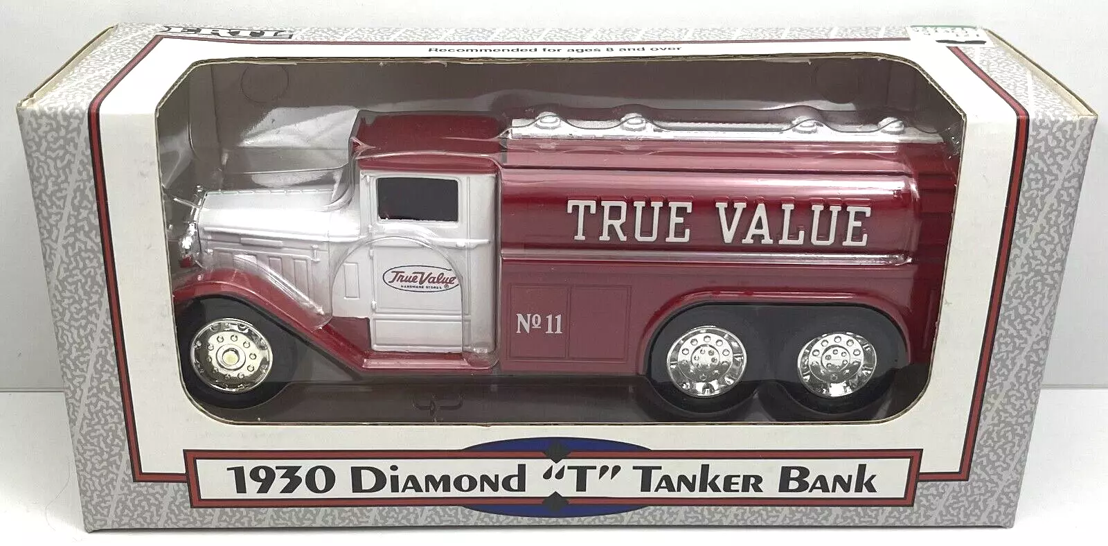 Ertl 1930 Diamond T Tanker Bank True Value Hardware 1/34 Scale 1992 Metal Die-Cast