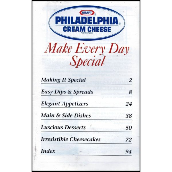 Kraft Philadelphia Make Everyday Special - Favorite Brand Name Recipes (Small Format Staple Bound)