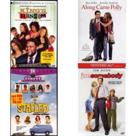 DVD Comedy Movies 4 Pack Fun Gift Bundle: King's Ransom  WS  Along Came Polly Widescreen Edition  Stalled  Joe Somebody Widescreen Edition