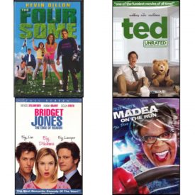 DVD Comedy Movies 4 Pack Fun Gift Bundle: The Foursome  Ted  Bridget Jones - The Edge of Reason Full Screen Edition  Madea on the Run The Play Tyler Perry's