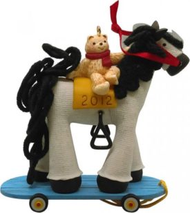 Hallmark Ornament A Pony for Christmas Colorway 2012 Limited Quantity Repaint