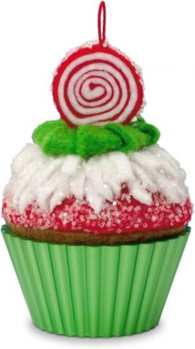 Hallmark Ornament 2016 Christmas Cupcake #7 - Pepermint Swirl