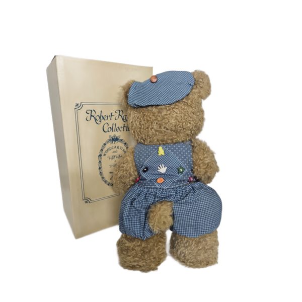 Robert Raikes 1997 Buttons Wooden Bear 14" Teddy Bear Limited Edition #810/1000